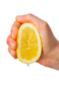 squeez a lemon
