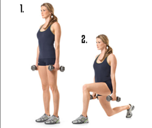 lunge-with-weights